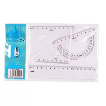Vonalzó Centrum 4 db-os klt. 15 cm-es vonalzóval