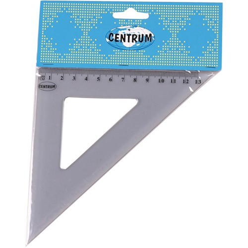 Vonalzó Centrum háromszög 45 fokos 13 cm csomagolt