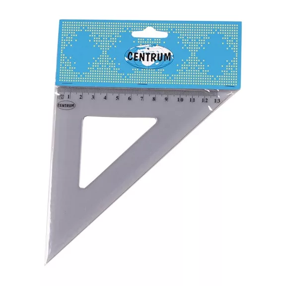 Vonalzó Centrum háromszög 45 fokos 13 cm csomagolt