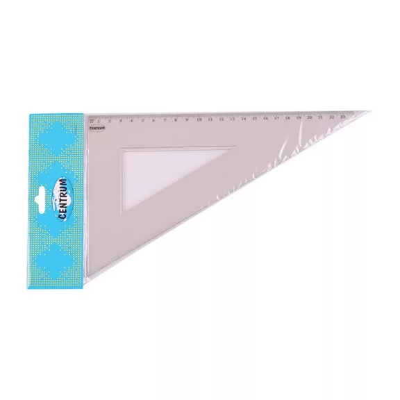 Vonalzó Centrum háromszög 60 fokos 23 cm csomagolt