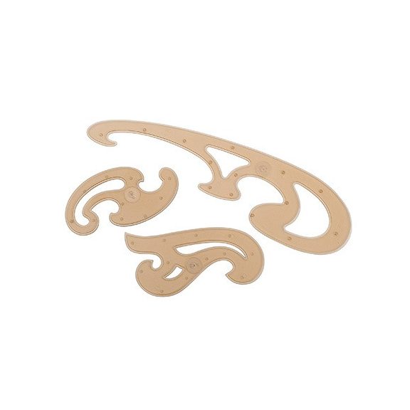 Vonalzó Koh-i-noor görbevonalzó 3 db-os klt. 750068