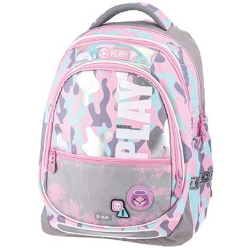   Hátitáska anatómiai Play Maxx lányos katonai mintás rózsaszín
