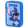 Tolltartó dupla rekeszes Play Stitch fiús 2 zippes töltött
