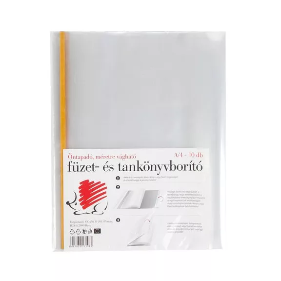 Füzet- és Tankönyvborító Ico Süni A/4 (öntapadós) 10 db/csomag