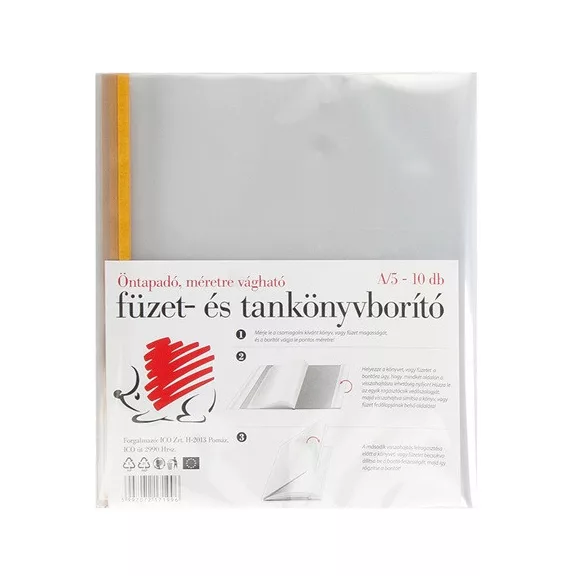 Füzet- és Tankönyvborító Ico Süni A/5 10 db/csomag