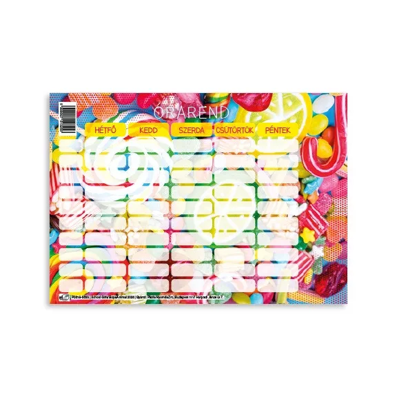 Órarend pd 165x117 mm School Girls/Boys/Animal 2026