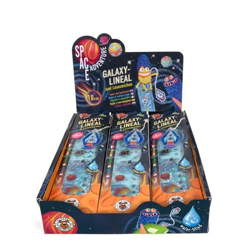Vonalzó Trendhaus Space Adventure Galaxy könyvjelző funkcióval, 18 cm