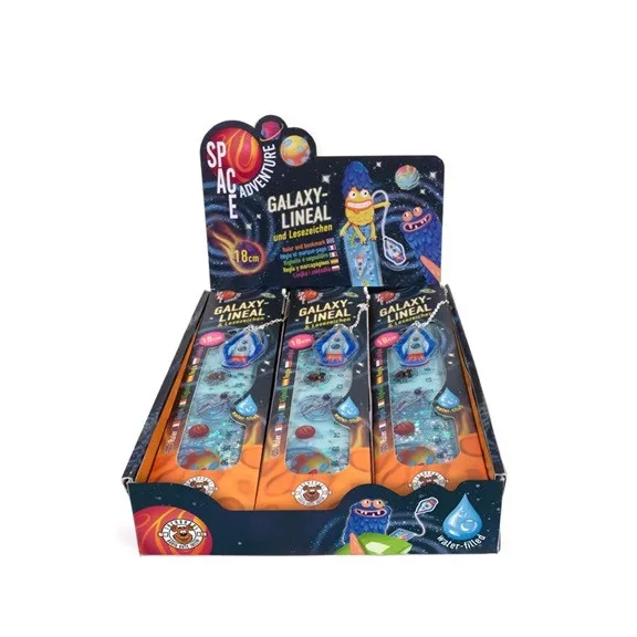 Vonalzó Trendhaus Space Adventure Galaxy könyvjelző funkcióval, 18 cm