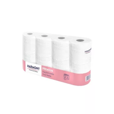   Toalettpapír Harmony 3 rétegű 100% cellulóz 29,5 m 250 lap 8 tekercs
