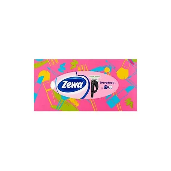 Papírzsebkendő ZEWA Everyday 2 rétegű 100db-os dobozos
