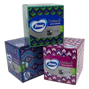   Papírzsebkendő ZEWA Deluxe 3 rétegű 60db-os dobozos Aroma Collection