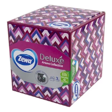   Papírzsebkendő ZEWA Deluxe 3 rétegű 60db-os dobozos Aroma Collection