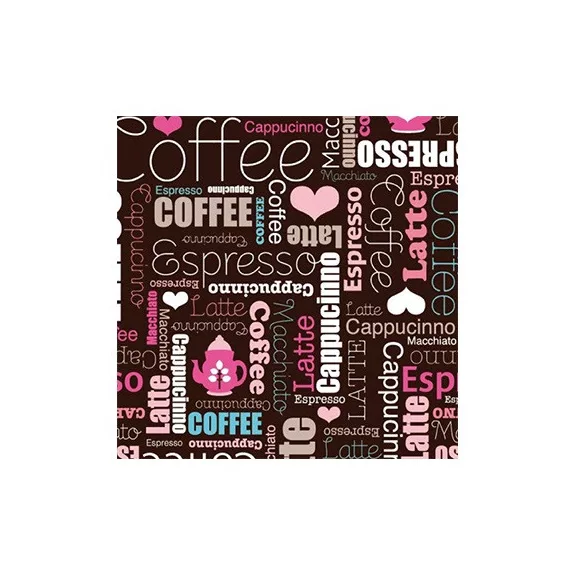 Szalvéta 33 x 33 cm 3 rétegű Art coffee Szalvéta 33 x 33 cm 3 rétegű Art coffee