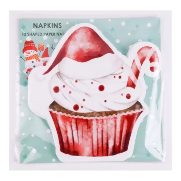 Szalvéta 33x33 cm 3 rétegű muffin 12 db/csomag