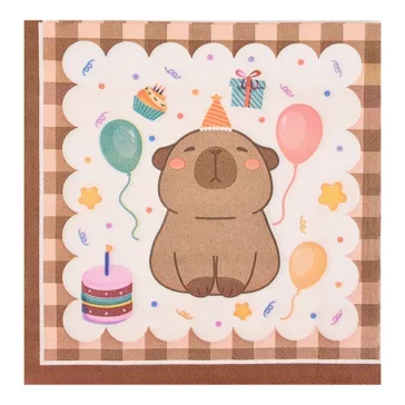 Szalvéta 33x33 cm Kapibara 20 db/csomag