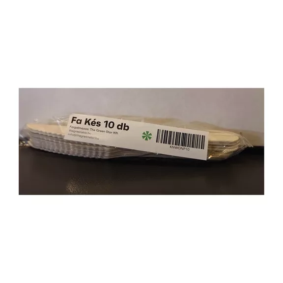 Evőeszköz kés fa 16cm 10db/csomag