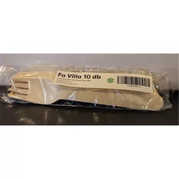 Evőeszköz villa fa 16cm 10db/csomag