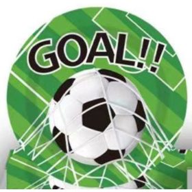 Party tányér 23 cm Focis 10 db/csomag