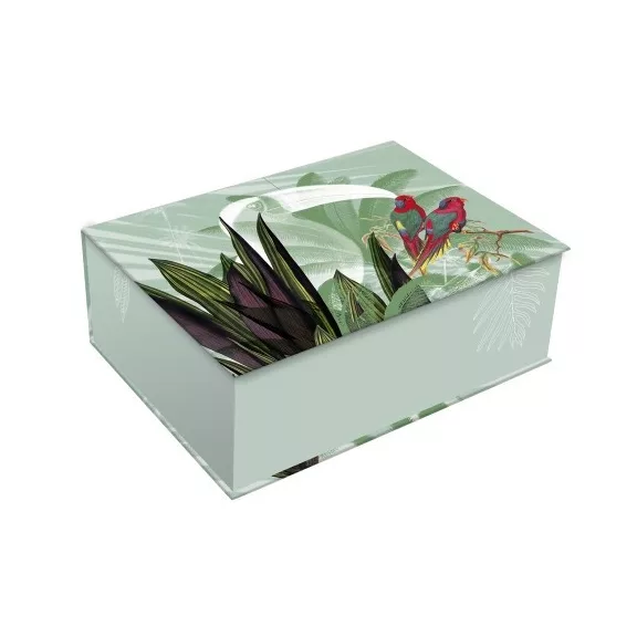 Tárolódoboz Clairefontaine Jungle Harmony 35,5x26x13 cm karton, vegyes Tárolódoboz Clairefontaine Jungle Harmony 35,5x26x13 cm karton, vegyes