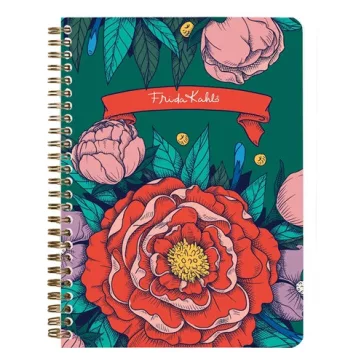   Jegyzetfüzet Clairefontaine Frida Kahlo A/5, spirálos, 74 lapos, vonalas, vegyes minta