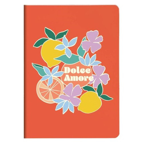 Jegyzetfüzet Clairefontaine Dolce Amore, A/5, 14,8x21 cm, 32 lapos, vonalas, vegyes minta