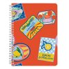 Jegyzetfüzet Clairefontaine Dolce Amore A/5, spirálos, 74 lapos, vonalas, vegyes minta