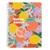 Jegyzetfüzet Clairefontaine Dolce Amore A/5, spirálos, 74 lapos, vonalas, vegyes minta