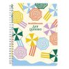 Jegyzetfüzet Clairefontaine Dolce Amore A/5, spirálos, 74 lapos, vonalas, vegyes minta