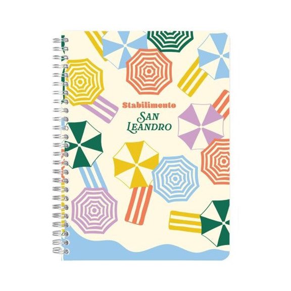 Jegyzetfüzet Clairefontaine Dolce Amore A/5, spirálos, 74 lapos, vonalas, vegyes minta