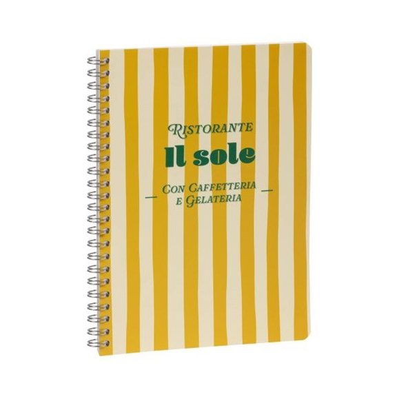 Jegyzetfüzet Clairefontaine Dolce Amore A/5, spirálos, 74 lapos, vonalas, vegyes minta