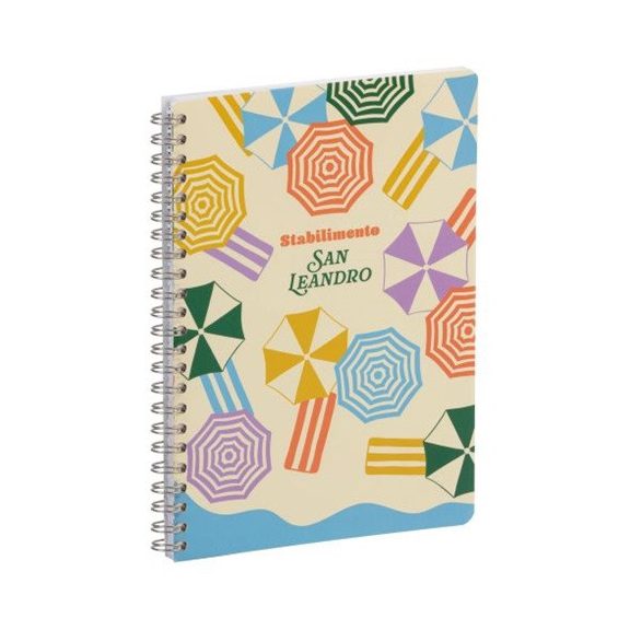 Jegyzetfüzet Clairefontaine Dolce Amore A/5, spirálos, 74 lapos, vonalas, vegyes minta