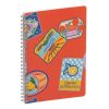 Jegyzetfüzet Clairefontaine Dolce Amore A/5, spirálos, 74 lapos, vonalas, vegyes minta