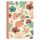Jegyzetfüzet Clairefontaine Gaia bézs, A/5, 14,8x21 cm, 48 lapos, vonalas, vegyes minta