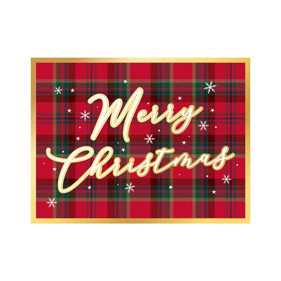 Díszdoboz Clairefontaine/Eurowrap Karácsonyi kockás, 3 db