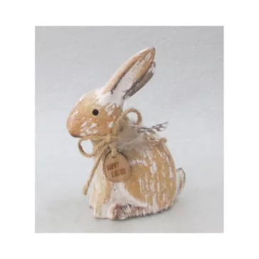 Húsvéti dekor fa nyúl 6x10 cm