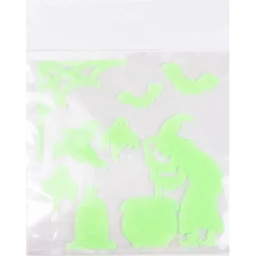 Ablakzselé 20x25 cm foszforeszkáló boszi