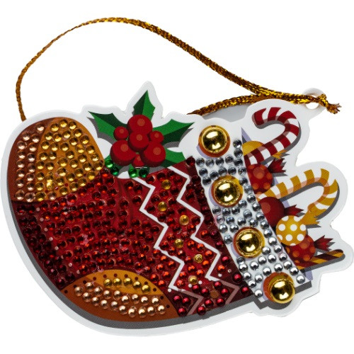 Gyémántszemes Centrum karácsonyfadísz vegyes 6 db/csomag