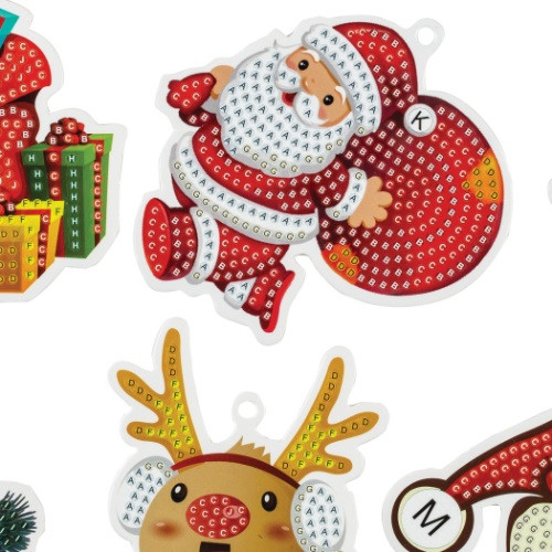 Gyémántszemes Centrum karácsonyfadísz vegyes 6 db/csomag