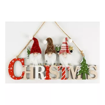 Karácsonyi kopogtató fa 15 cm Christmas+3 orrszakáll