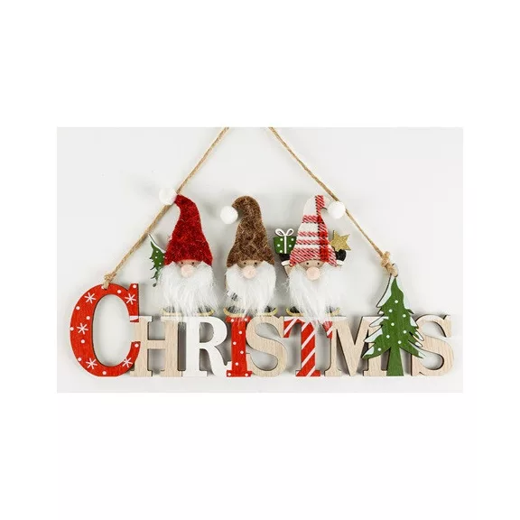 Karácsonyi kopogtató fa 15 cm Christmas+3 orrszakáll Karácsonyi kopogtató fa 15 cm Christmas+3 orrszakáll