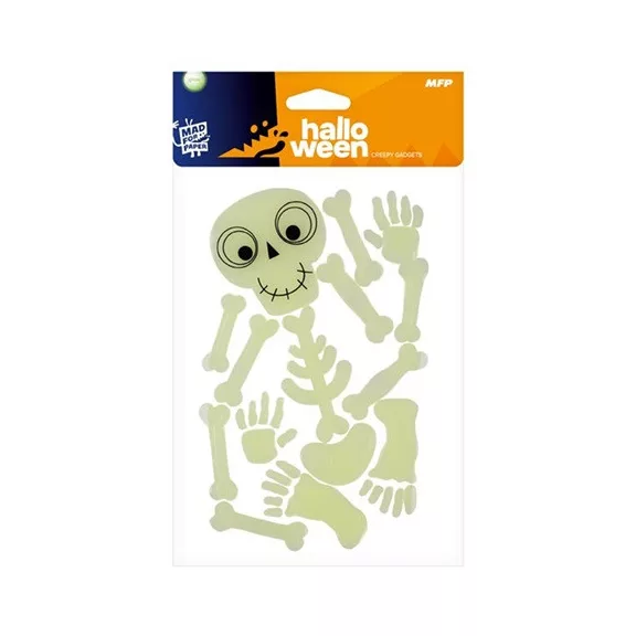 Ablakzselé MFP Halloween csontváz világító mix Ablakzselé MFP Halloween csontváz világító mix