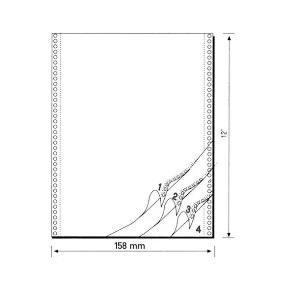 Leporelló MATRIX 158x12 coll 4 példányos 900 garn./doboz