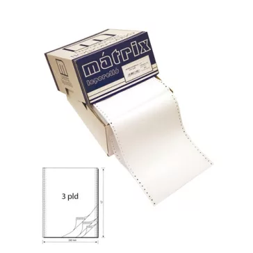   Leporelló MATRIX 240x12 coll 3 példányos 6 collonként perforált 600 garn./doboz