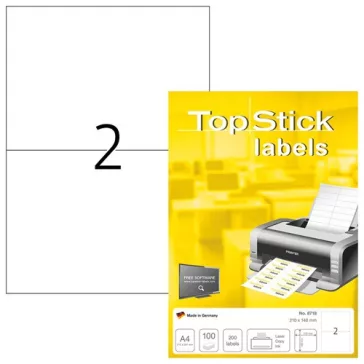   Etikett címke Topstick 210x148 mm szegély nélküli 100 ív 200 db/doboz