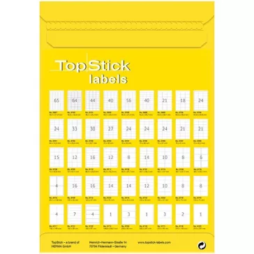   Etikett címke Topstick 192x61 mm szegéllyel 100 ív 400 db/doboz