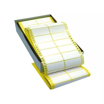   Etikett címke leporellós 72x36,2 mm 8000 db/doboz kétpályás