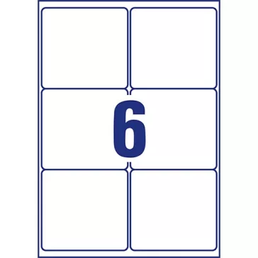   Etikett címke Avery 99,1x93,1 mm nagyfedőképességű fehér