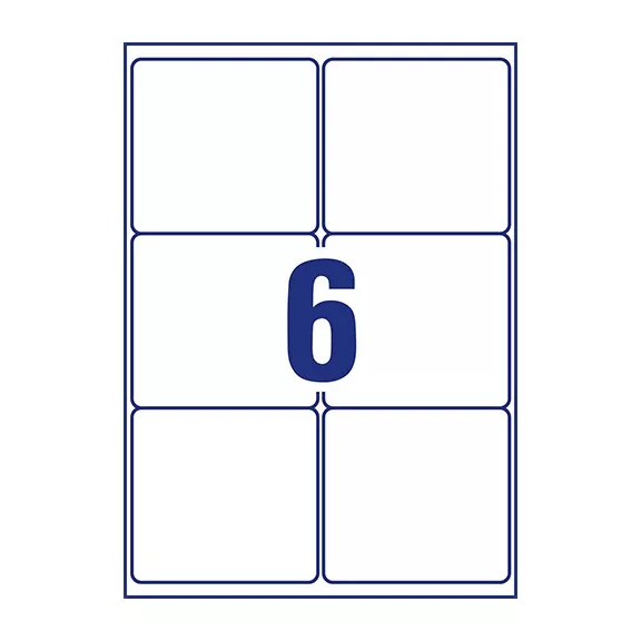 Etikett címke Avery 99,1x93,1 mm nagyfedőképességű fehér