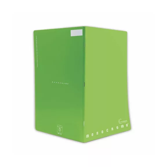 Füzet Pigna Monocromo Green A/4 tűzött 42 lapos kockás