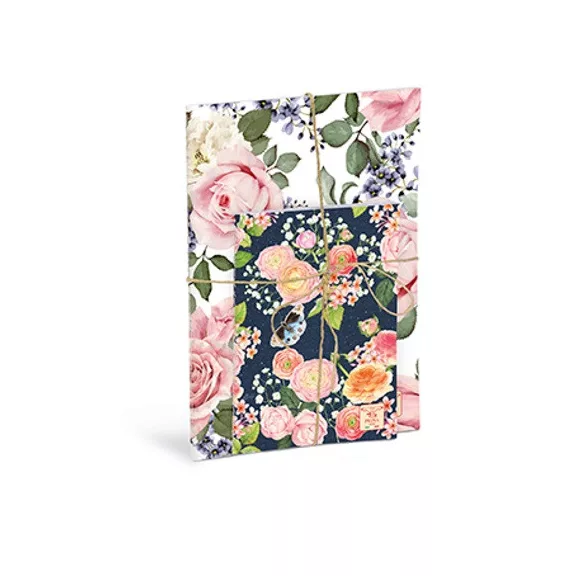 Füzet Pigna Nature Flower varrott 2 féle méret egy szettben vonalas